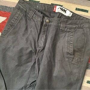 MK mens mid grey 33 x 32 canvas cotton jeans